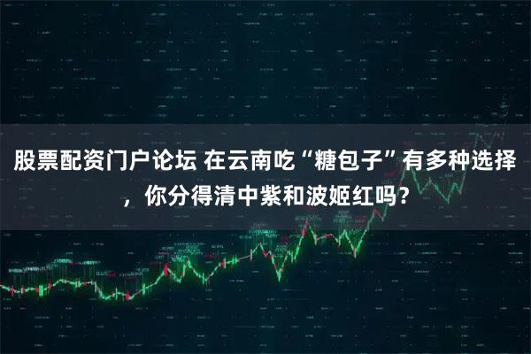股票配资门户论坛 在云南吃“糖包子”有多种选择，你分得清中紫和波姬红吗？